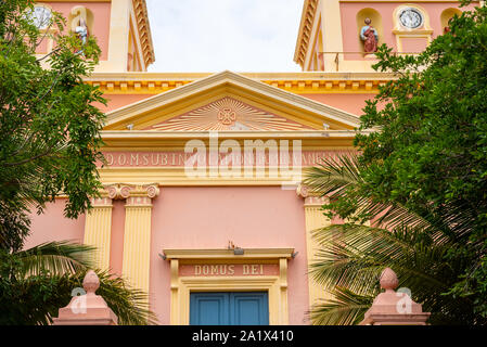 Pondicherry/Inde- 3 septembre 2019 : l'église Notre Dame des Anges à Pondicherry, Puducherry Banque D'Images