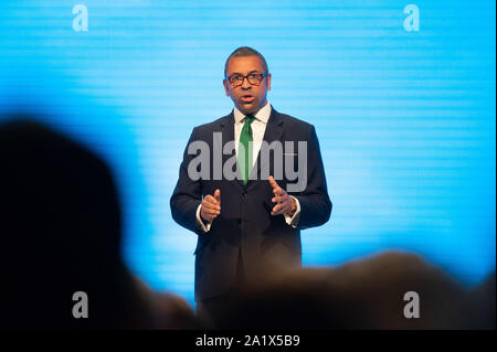 Manchester, UK. 29 septembre 2019. James habilement, président du parti conservateur, au cours de la conférence du parti conservateur à la Manchester Central Convention Complex, Manchester Le dimanche 29 septembre 2019 (Crédit : P Scaasi | MI News) Credit : MI News & Sport /Alamy Live News Banque D'Images