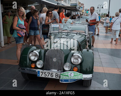 Morgan. Classic car réunion à Torremolinos, Malaga, Espagne. Banque D'Images