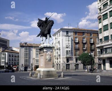 MONUMENTO AL HOTEL NOBEL - 1955. Auteur : JUAN CRISTOBAL. Lieu : extérieur. L'ESPAGNE. EL CID. BABIECA. Banque D'Images