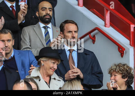 28 septembre 2019, Bramall Lane, Sheffield, Angleterre, Premier League, Sheffield United v Liverpool : Gareth Southgate est présent Crédit : Mark Cosgrove/News Images Banque D'Images