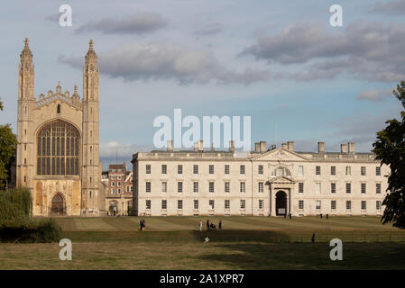 King's College Chapel et de la Gibbs Building, Université de Cambridge, Cambridge, Angleterre Banque D'Images