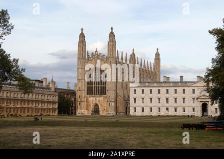 King's College Chapel et de la Gibbs Building, Université de Cambridge, Cambridge, Angleterre Banque D'Images