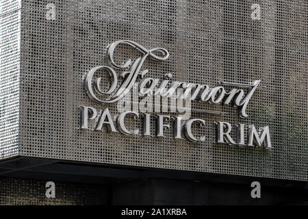 Fairmont Pacific Rim - un hôtel de luxe dans le centre-ville de Vancouver Banque D'Images