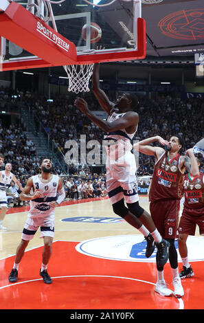 Bologne, Italie, 29 Sep 2019, STEPHENS DE'SHAWN , Fortitudo Bologne POMPEA, lors de Fortitudo Bologne Vs Umana Venezia Reyer - Basket-ball italien une série Championship - Crédit : LPS/Michele Nucci/Alamy Live News Banque D'Images