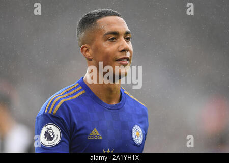 LEICESTER, Angleterre. 29 septembre Youri Tielemans (8) de Leicester City au cours de la Premier League match entre Leicester City et Newcastle United à la King Power Stadium, Leicester le dimanche 29 septembre 2019. (Crédit : Jon Hobley | MI News) usage éditorial uniquement, licence requise pour l'usage commercial Crédit : MI News & Sport /Alamy Live News Banque D'Images