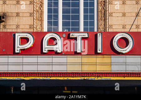 Patio théâtre dans le quartier du parc de Portage Banque D'Images