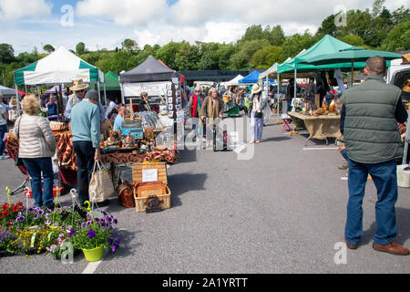 Le marché du samedi de Skibbereen Irlande Banque D'Images