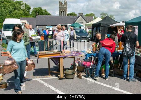 Le marché du samedi de Skibbereen Irlande Banque D'Images