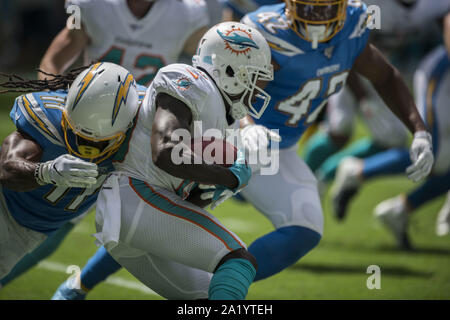 Miami, Floride, USA. Sep 29, 2019. 15 Albert Wilson au cours de la Miami Dolphins v chargeurs de Los Angeles le 29 septembre 2019 Crédit : Dalton Hamm/ZUMA/Alamy Fil Live News Banque D'Images