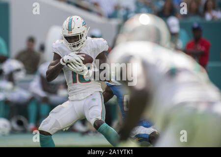 Miami, Floride, USA. Sep 29, 2019. 18 Preston Williams lors de la Miami Dolphins v chargeurs de Los Angeles le 29 septembre 2019 Crédit : Dalton Hamm/ZUMA/Alamy Fil Live News Banque D'Images