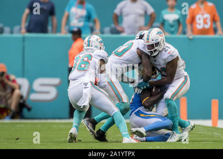 Miami, Floride, USA. 29 Sep, 2019. Au cours de la Miami Dolphins v chargeurs de Los Angeles le 29 septembre 2019 Crédit : Dalton Hamm/ZUMA/Alamy Fil Live News Banque D'Images