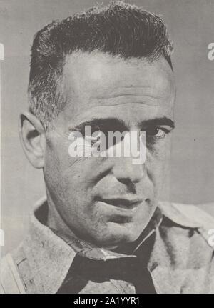 Humphrey Bogart (1899-1957), acteur de cinéma américain, Academy Award Winner le meilleur acteur l'African Queen (1951). Banque D'Images