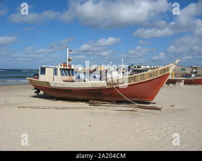 La plage de Cabo Polonio,dans la région de la côte atlantique de Rocha, Uruguay Banque D'Images