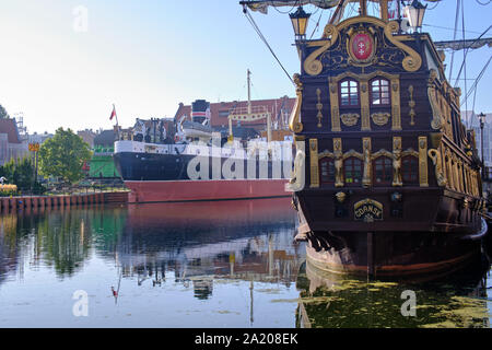 Impressions de Gdańsk (Danzig en allemand), une ville portuaire sur la côte baltique de la Pologne Banque D'Images