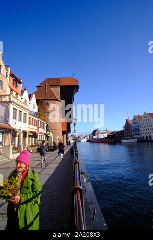 Vieux Crane - Impressions de Gdańsk (Danzig en allemand), une ville portuaire sur la côte baltique de la Pologne Banque D'Images