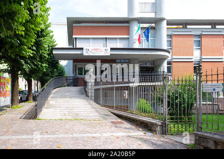 SAN PELLEGRINO TERME, ITALIE - 29 août 2019 : Hôtel IPSSAR Institute de San Pellegrino Terme Banque D'Images