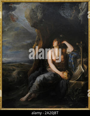 Juan Carreño de Miranda (1614-1685). Peintre espagnol. Madeleine pénitente, 1654. San Fernando Académie Royale des Beaux-arts de Madrid. L'Espagne. Banque D'Images