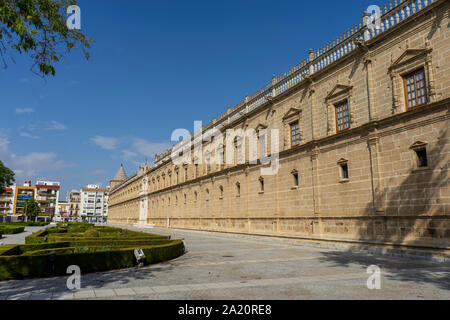 Ancien Hôpital cinq blessures et siège de la Parlement andalou. Banque D'Images