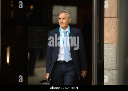 Manchester, UK. Sept 30, 2019. John Redwood, député de Wokingham, à la conférence du parti conservateur à la Manchester Central Convention Complex, Manchester Le lundi 30 septembre 2019 (Crédit : P Scaasi | MI News) Credit : MI News & Sport /Alamy Live News Banque D'Images