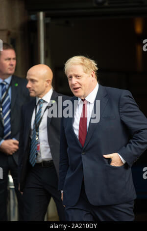 Manchester, UK. Sept 30, 2019. La Rt Hon, Boris Johnson, MP, Premier Ministre du Royaume-Uni, Premier Lord du Trésor, à la conférence du parti conservateur à la Manchester Central Convention Complex, Manchester Le lundi 30 septembre 2019 (Crédit : P Scaasi | MI News) Credit : MI News & Sport /Alamy Live News Banque D'Images