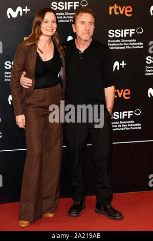 Catherine McCormack et Tim Roth à la première de "La Chanson de Noms' à la 67ème Festival International du Film de San Sebastian / Festival Internacional de Cine de San Sebastián du Kursaal. San Sebastian, l'utilisation dans le monde entier 28.09.2019 | Banque D'Images