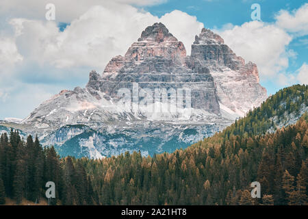 Le paysage du lac de Misurina, situé près de Auronzo di Cadore Belluno, Italie Banque D'Images