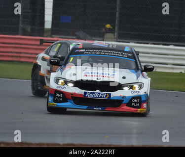 Colin Turkington, BMW 330i M Sport, Championnat BTCC, BTCC Silverstone, dimanche, 29 Septembre, 2019, Christian Jacq, British Touring Car Championship, BT Banque D'Images