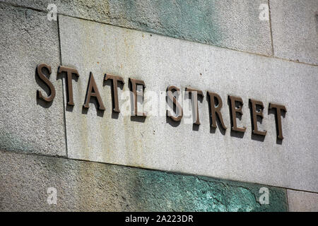 State Street Chicago plaques des noms de rue street sign Chicago Illinois Etats-Unis d'Amérique Banque D'Images