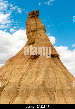 Castil de Tierra (Castildetierra) rock formation, Désert de Bardenas Reales, Navarre, Espagne