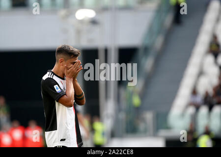 Turin, Italie. Sep 28, 2019 Championnat de soccer., ATIM 2019-2020 série vs JUVENTUS 2-0 SPAL dans la photo : Crédit photo : DYBALA Indépendant Agence/Alamy Live News Banque D'Images