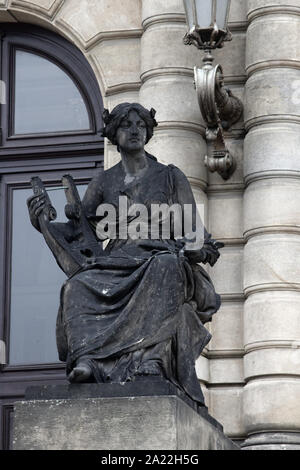 Harpiste simple ou Terpsichore-la patronne de la danse, la harpe d'Orphée, Praha Banque D'Images