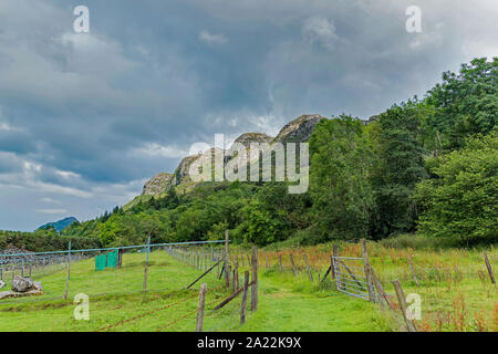 Craig Highland Farm - vues- refuge pour animaux en Ecosse Banque D'Images