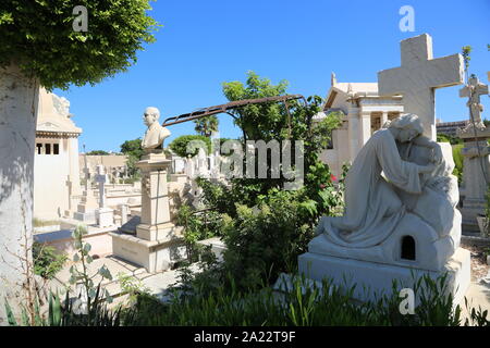 Alexandrie, Égypte, cimetière orthodoxe grecque Banque D'Images