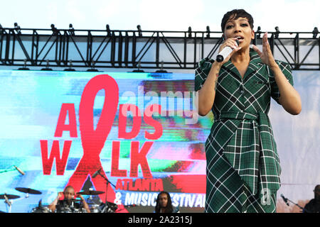 Atlanta, Géorgie. Sep 29, 2019. Monica doit effectuer à la marche & Music Festival à Piedmont Park, le 29 septembre 2019 à Atlanta, Géorgie. Crédit photo : Walik Goshorn/Mediapunch/Alamy Live News Banque D'Images