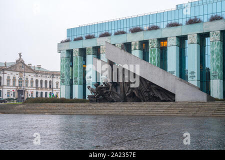 Varsovie, Pologne - 02.01.2019 : Monument à l'Insurrection de Varsovie dédié à Insurrection de Varsovie en 1944 contre l'occupant nazi. Les voyages. Banque D'Images