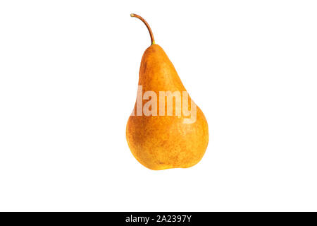 Poire bio Isolated On White Banque D'Images