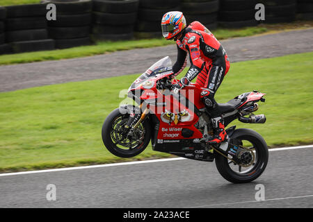 Rider australien Joshua Brookes (être plus sage Ducati), 2019 British Superbike Championship à Oulton Park, Ducati Panigale V4 Banque D'Images