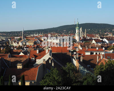 Vue de Sopron depuis la tour d'incendie, Sopron, Hongrie, Magyarország, Europe Banque D'Images