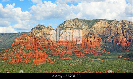 Crimson Cliffs de Sedona, Arizona Banque D'Images