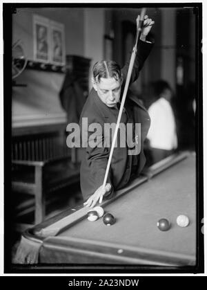 ORO, ALFREDO DE. Joueur de billard CHAMPION DU MONDE Banque D'Images