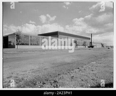 Bâtiment explosées, Camp Kilmer, New Jersey. Banque D'Images