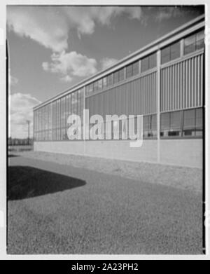 Bâtiment explosées, Camp Kilmer, New Jersey. Banque D'Images