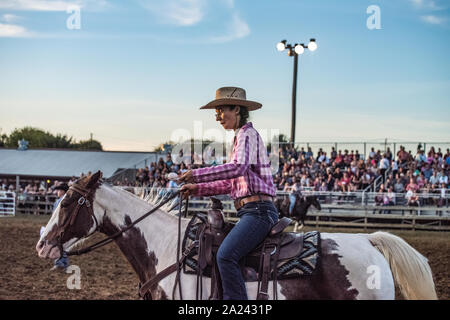 Country Fair Calf roping concours. Banque D'Images