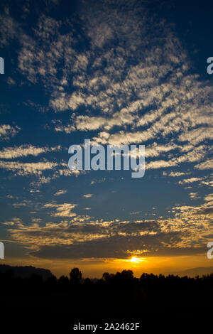 Un beau coucher de soleil paysages à Putrajaya Territoire fédéral de la Malaisie Banque D'Images