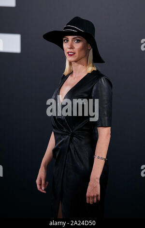 Madrid, Espagne. Sep 30, 2019. Maggie Civantos assiste à la Yves Saint Laurent 'libre' présentation au Real Fabrica de Tapices de Madrid. Credit : SOPA/Alamy Images Limited Live News Banque D'Images