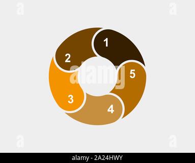 Graphique à secteurs colorés, diagramme, infographie. Vector illustration. Illustration de Vecteur