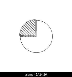 Diagramme circulaire, diagramme, graphique en icône. Illustration vectorielle, modèle plat. Illustration de Vecteur