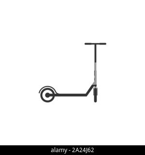 Scooter, icône transport. Illustration vectorielle, modèle plat. Illustration de Vecteur