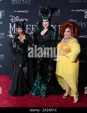 Los Angeles, USA. Sep 30, 2019. Los Angeles, USA. Sep 30, 2019. Nina à l'Ouest lors de la première mondiale de 'Maleficent : maîtresse du Mal' au El Capitan Theatre. Photo : Jessica Sherman/Featureflash Crédit : Paul Smith/Alamy Live News Banque D'Images